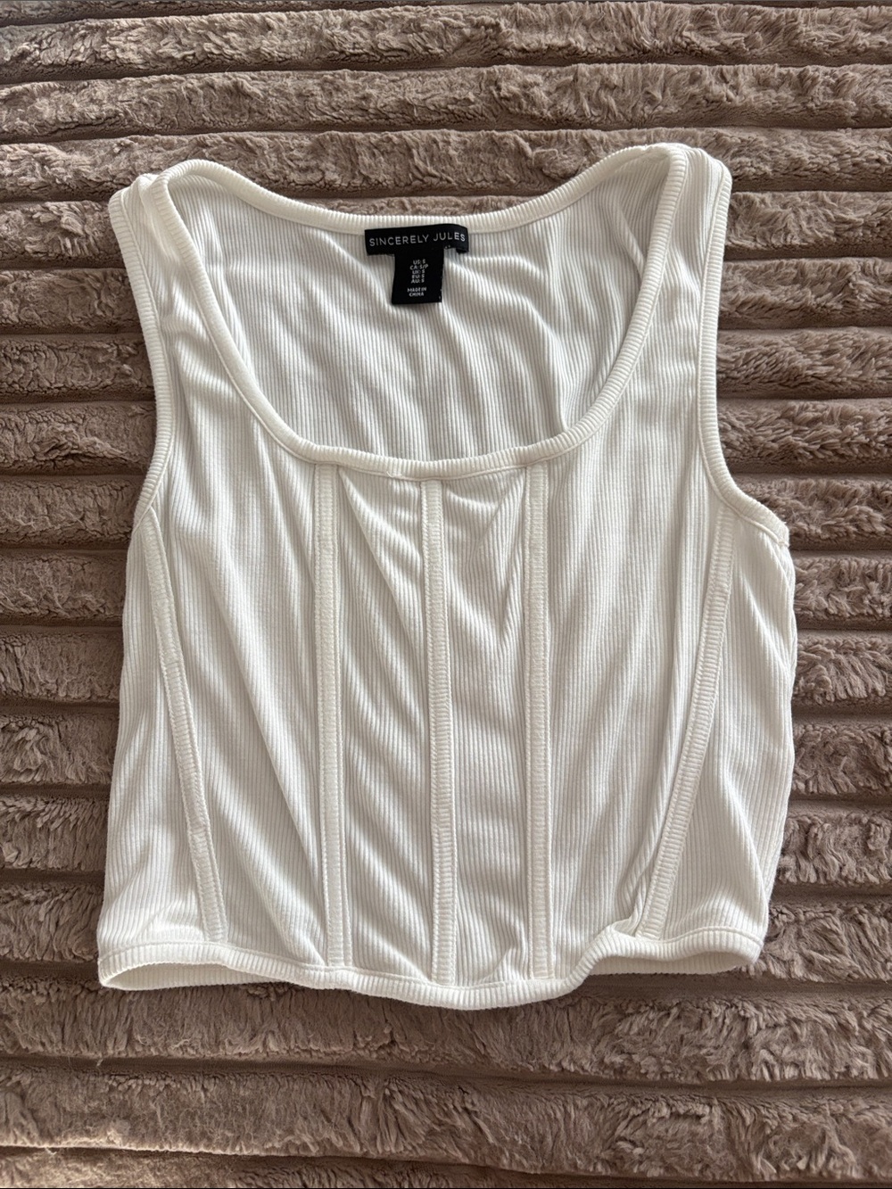 White crop top